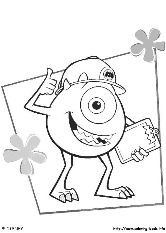 Monsters, inc. coloring picture